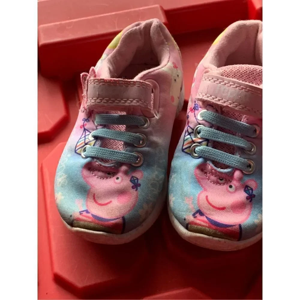 W Lamb Peppa Pig Best Friends Girls Jogger Trainers Pink